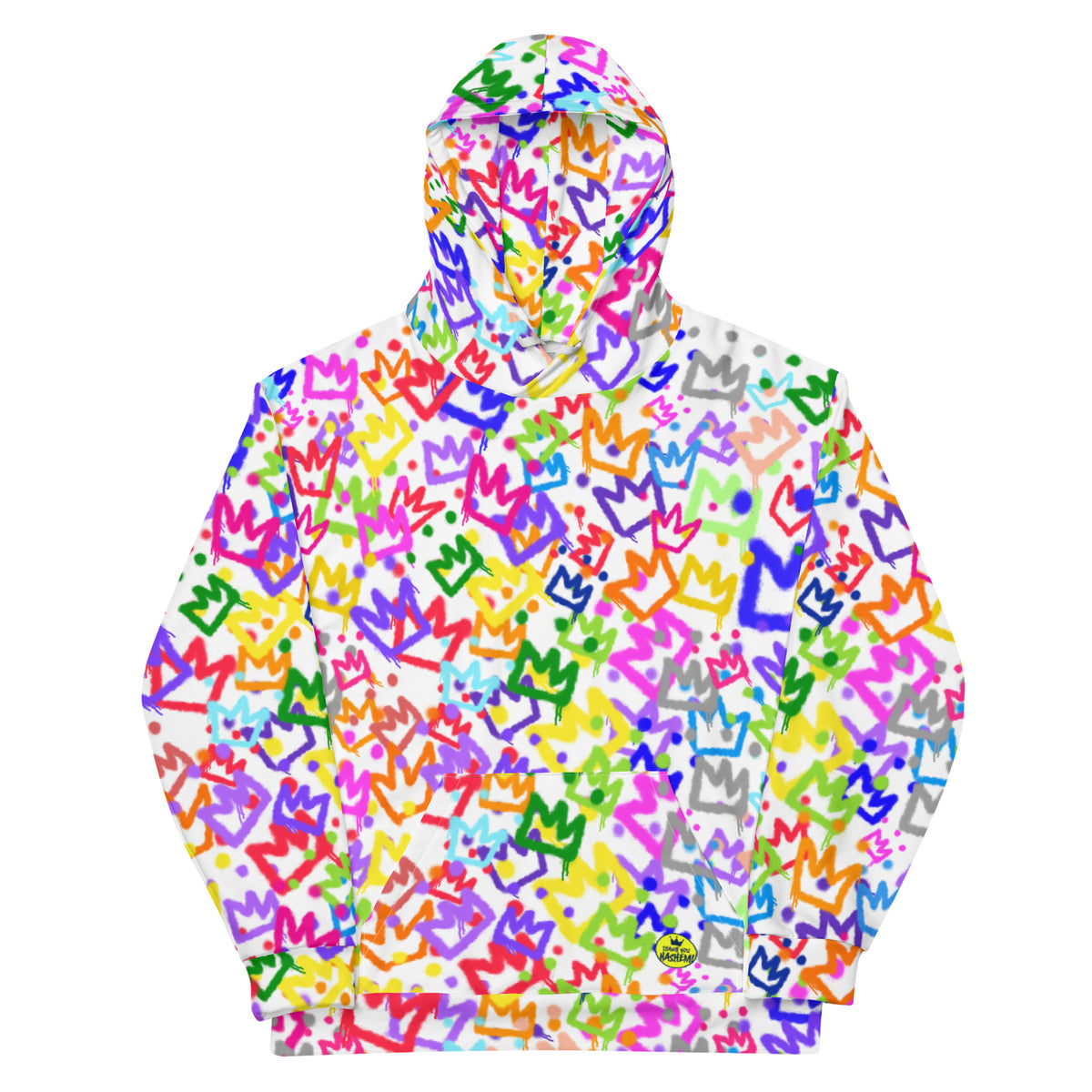All Over Graffiti Crowns Hoodie