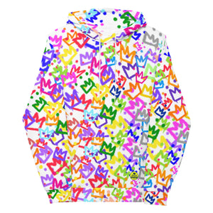 All over graffiti crowns Hoodie - 2-3 weeks for shipping