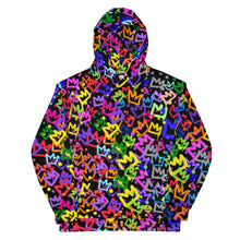 Load image into Gallery viewer, All over graffiti crowns Hoodie - 2-3 weeks for shipping