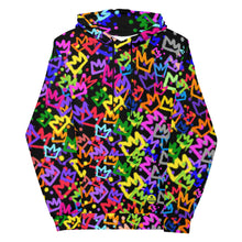 Load image into Gallery viewer, All over graffiti crowns Hoodie - 2-3 weeks for shipping