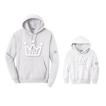 Load image into Gallery viewer, TYH Puff Print Crown Sweatshirt - White