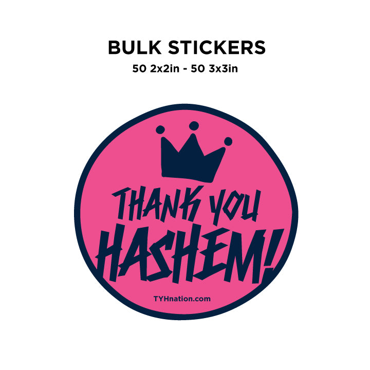 Pink Bulk Stickers / 50 2x2in - 50 3x3in