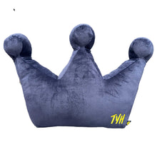 Load image into Gallery viewer, Navy Crown Pillow