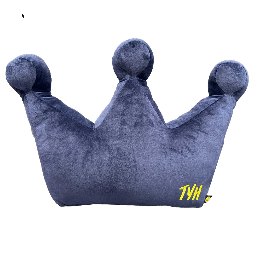 Navy Crown Pillow