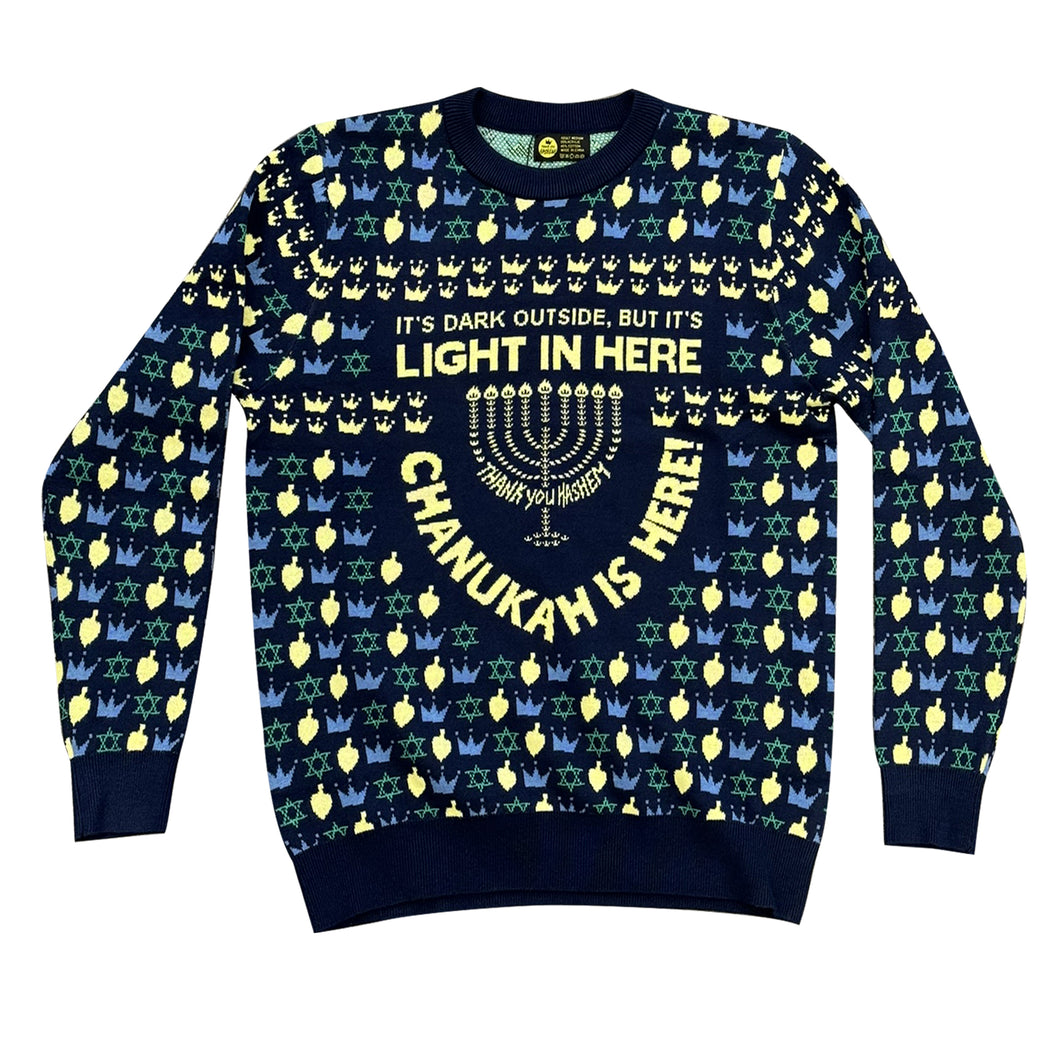 TYH All Over Print Chanukah Sweater – Thank You Hashem