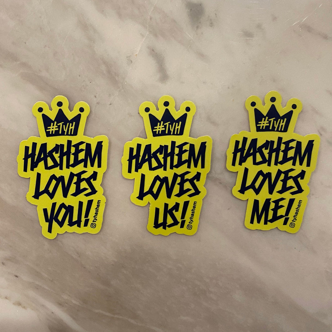 Sticker / Hashem Loves Me, You, Us!