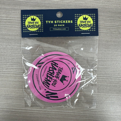TYH Pink Circle Sticker Pack - 20 Stickers