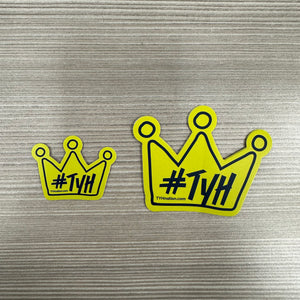TYH Yellow Crown Sticker Pack - 20 Stickers