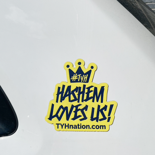 Car Magnet / Hashem Loves Us!