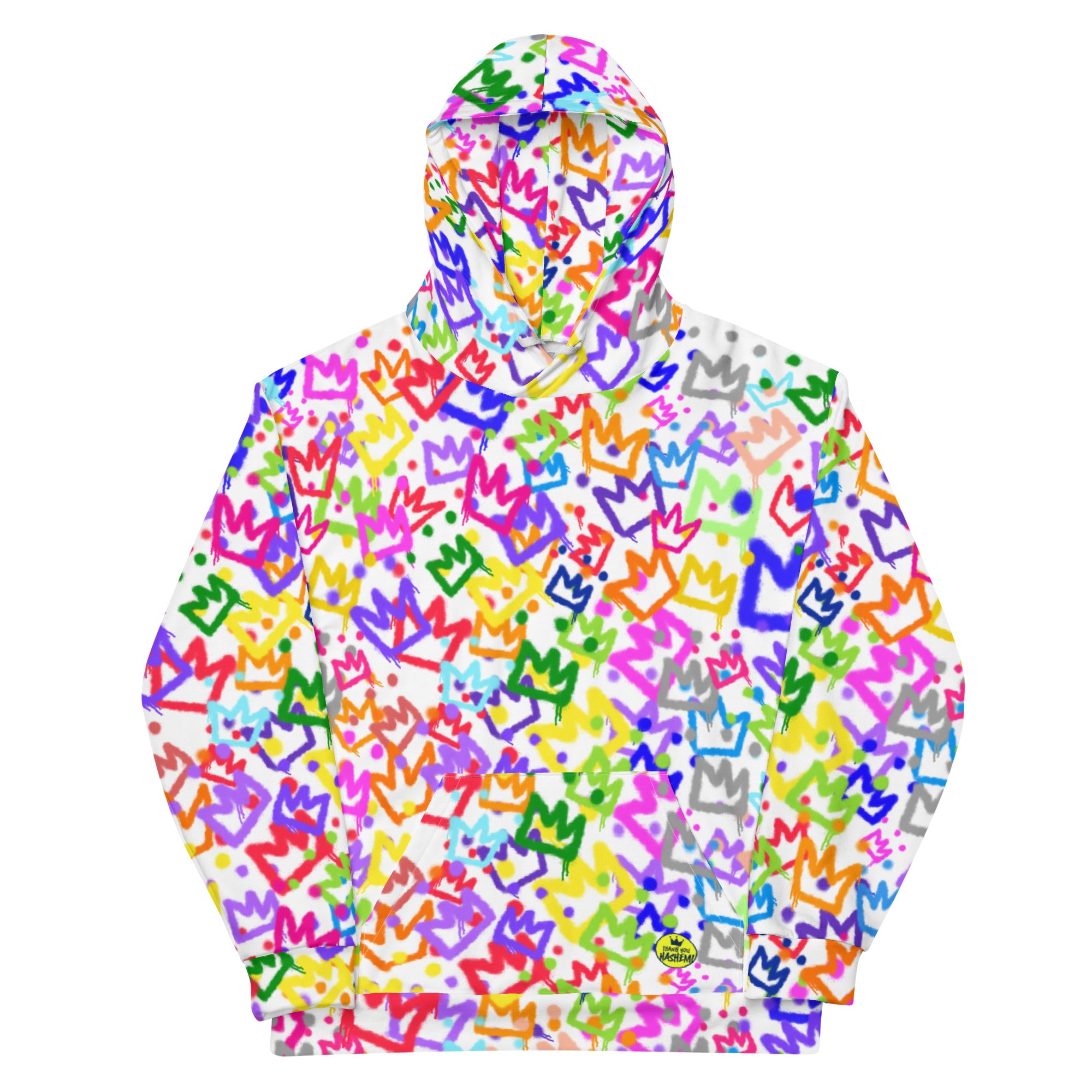 All over graffiti crowns Hoodie - 2-3 weeks for shipping