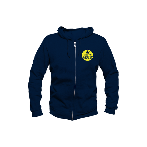 Sweatshirt / Navy with Yellow Logo