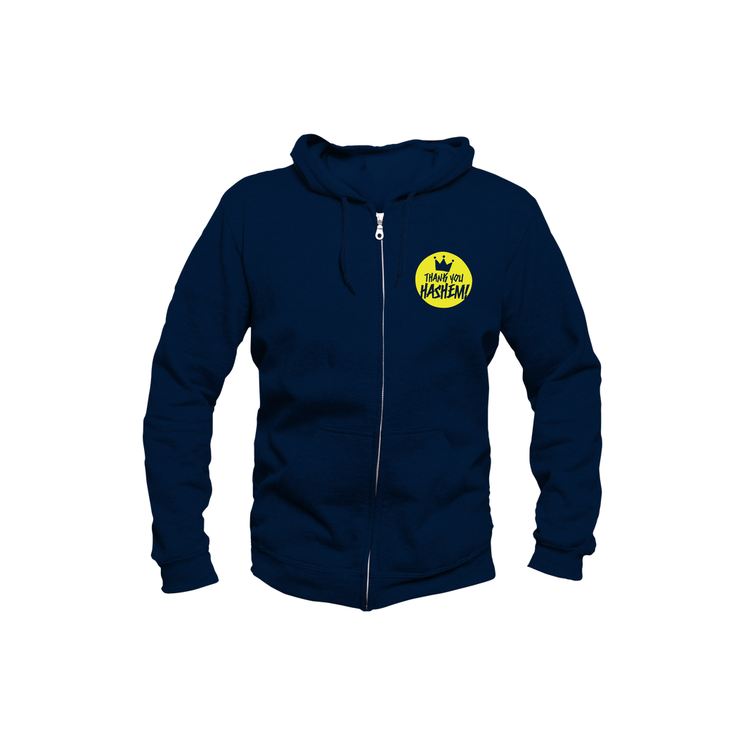 Sweatshirt / Navy with Yellow Logo
