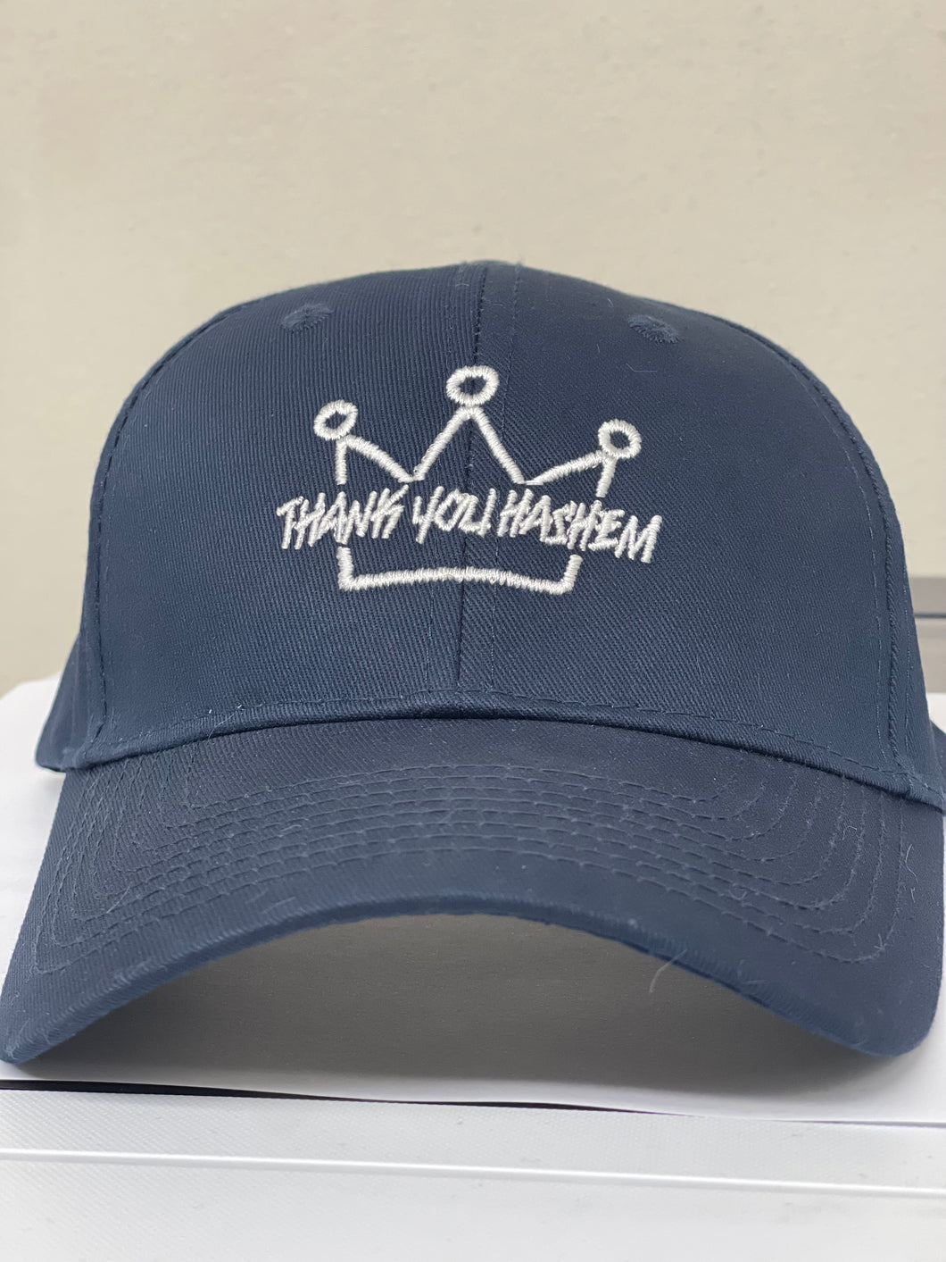 Cap Youth / Navy with White Crown Logo