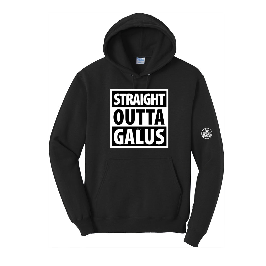 Sweatshirt / Straight Outta Galus / Black