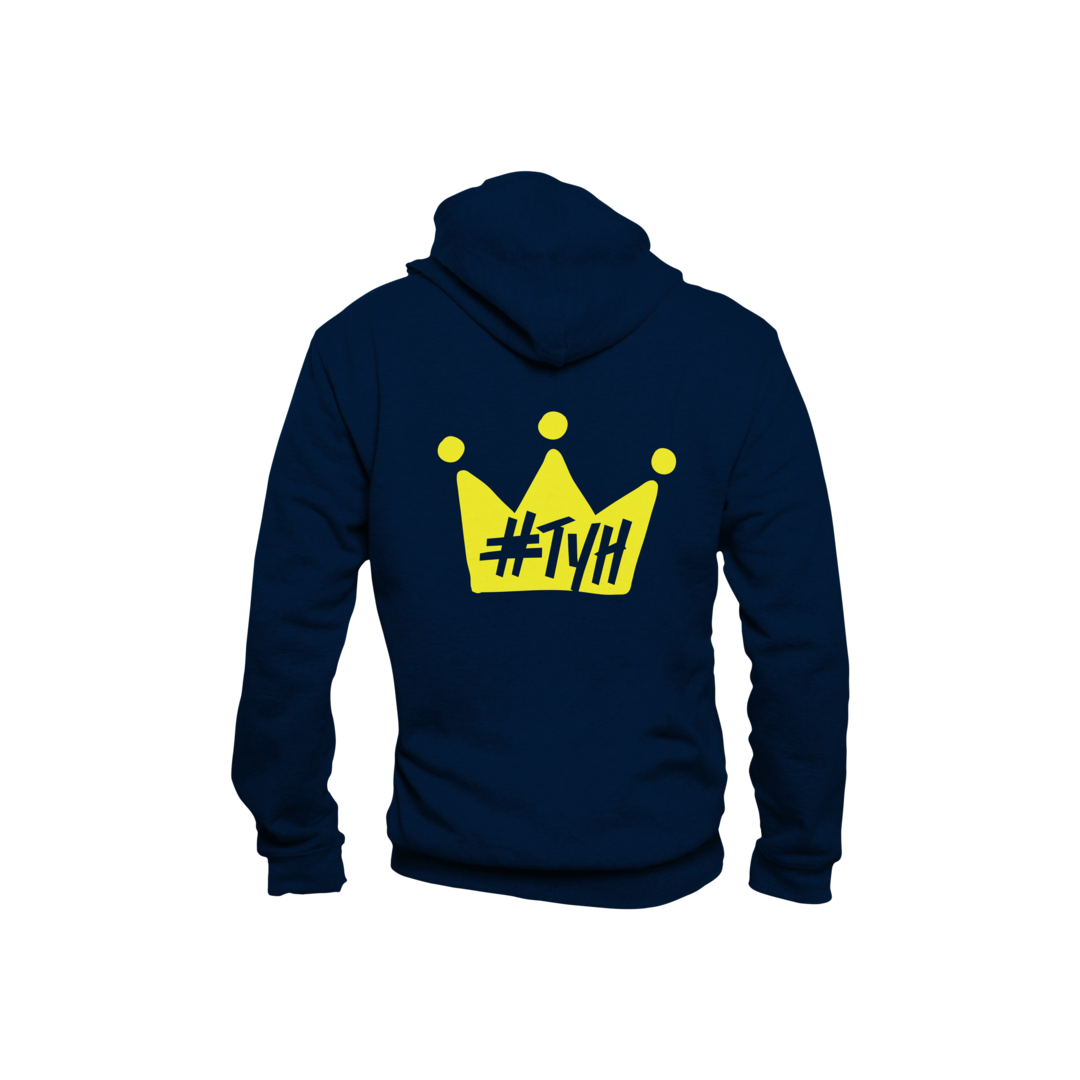 Hustle & Heart NC Cavaliers Royal Blue and Yellow Gold Graphic Tee 3X-Large / Unisex Sweatshirt